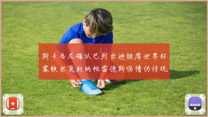 斯卡洛尼确认巴列尔迪缺席世界杯蒙铁尔莫利纳帕雷德斯伤情仍待观察